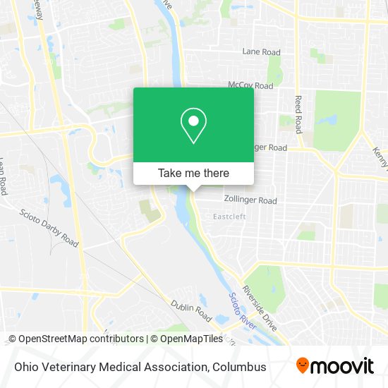 Ohio Veterinary Medical Association map