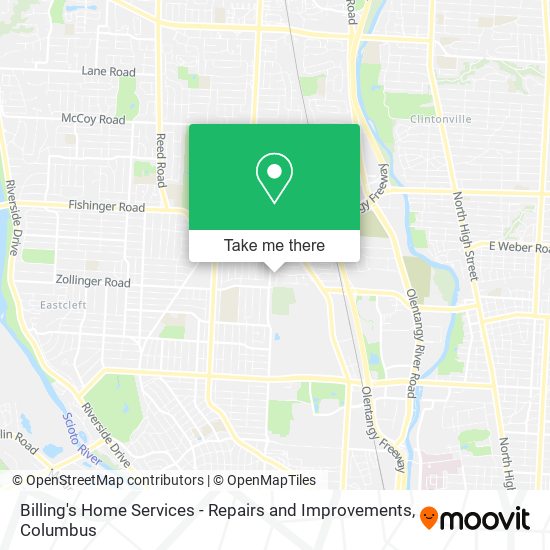 Billing's Home Services - Repairs and Improvements map