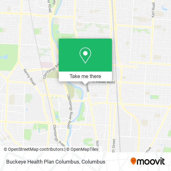 Mapa de Buckeye Health Plan Columbus