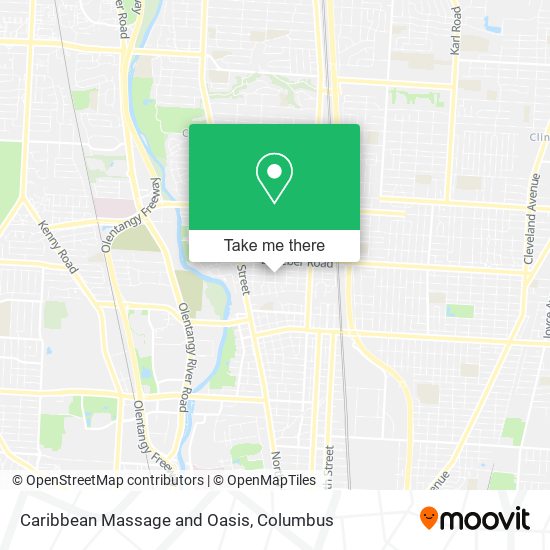 Caribbean Massage and Oasis map