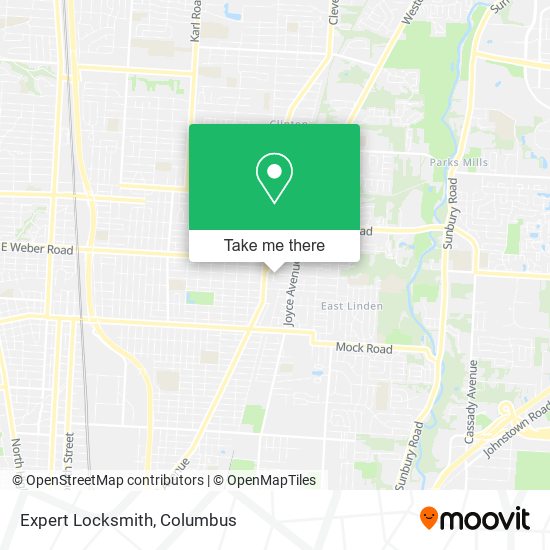 Mapa de Expert Locksmith