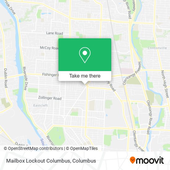 Mailbox Lockout Columbus map