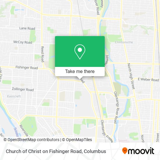 Church of Christ on Fishinger Road map