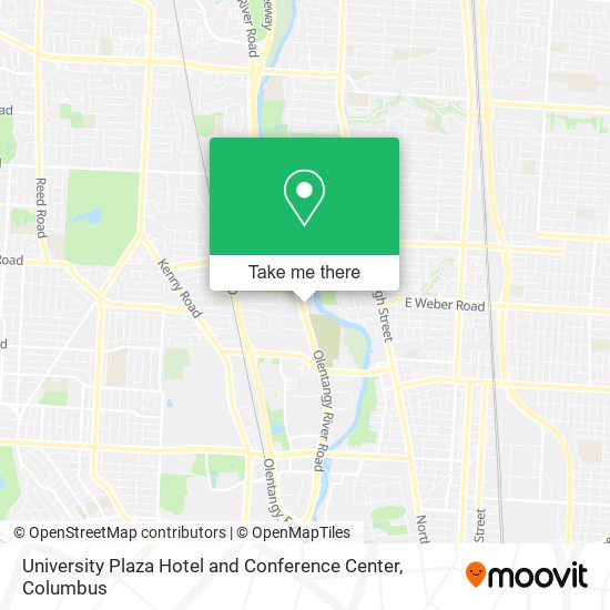 University Plaza Hotel and Conference Center map