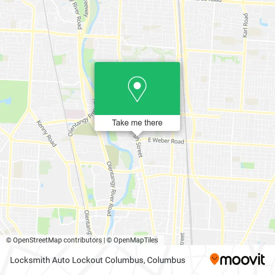 Locksmith Auto Lockout Columbus map