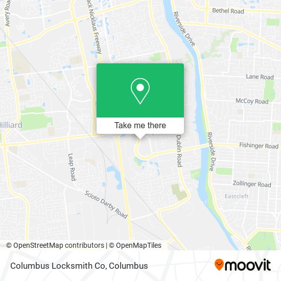 Mapa de Columbus Locksmith Co