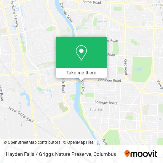 Mapa de Hayden Falls / Griggs Nature Preserve