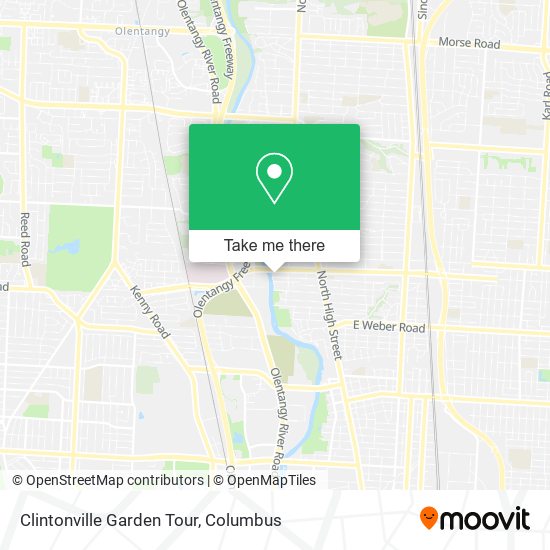 Mapa de Clintonville Garden Tour