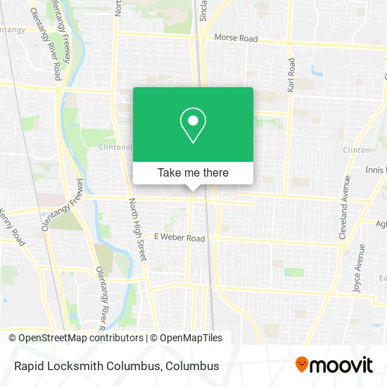 Rapid Locksmith Columbus map