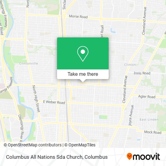 Columbus All Nations Sda Church map