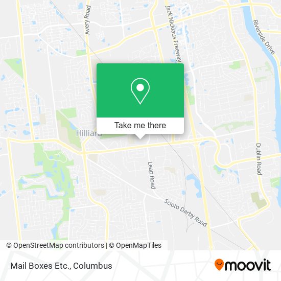 Mapa de Mail Boxes Etc.