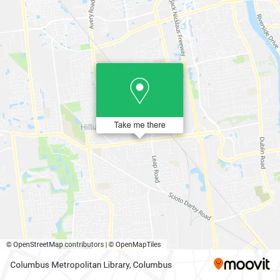 Mapa de Columbus Metropolitan Library
