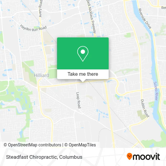 Steadfast Chiropractic map