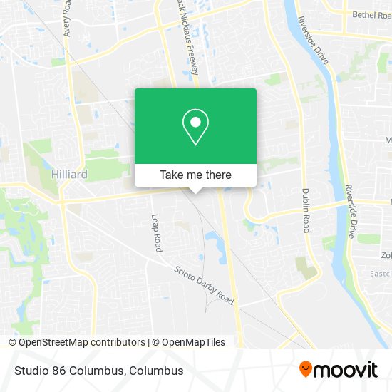 Studio 86 Columbus map