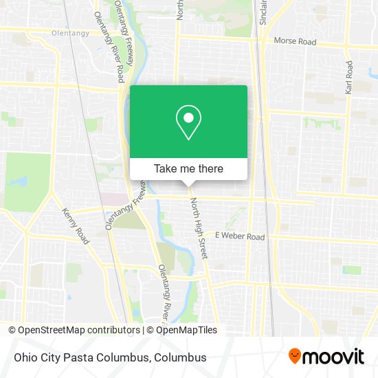 Ohio City Pasta Columbus map