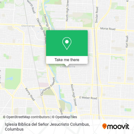 Iglesia Bíblica del Señor Jesucristo Columbus map