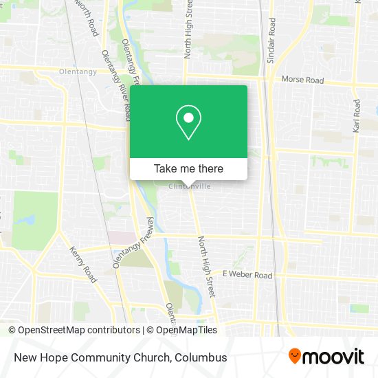 New Hope Community Church map
