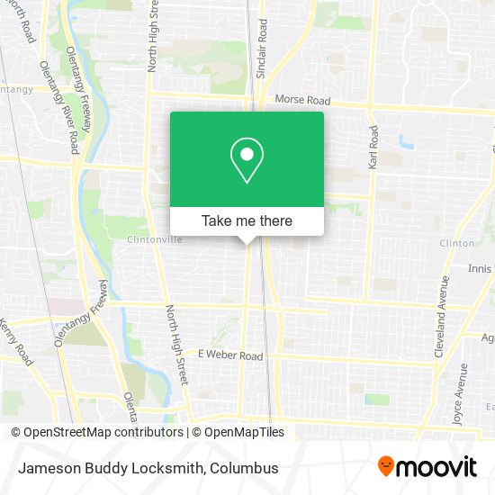 Mapa de Jameson Buddy Locksmith