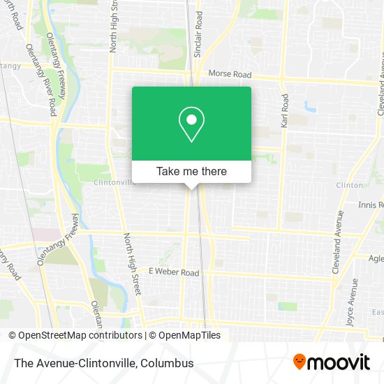 Mapa de The Avenue-Clintonville