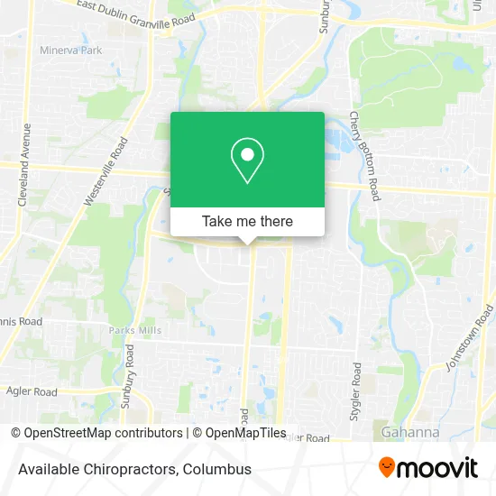 Available Chiropractors map