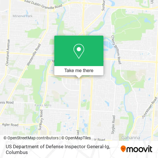 Mapa de US Department of Defense Inspector General-Ig