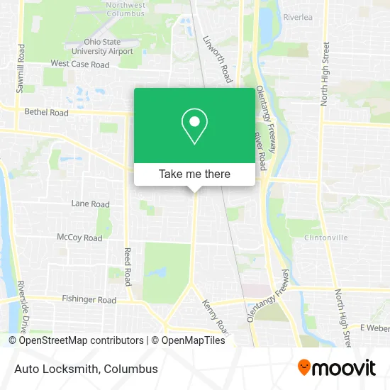 Auto Locksmith map