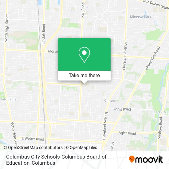 Columbus City Schools-Columbus Board of Education map