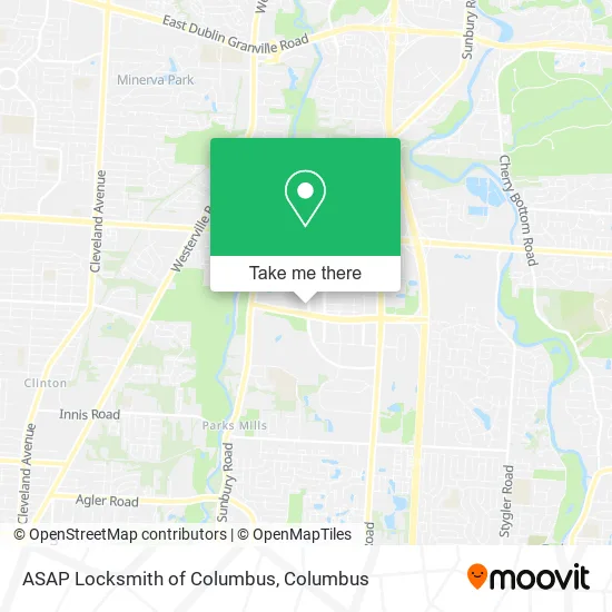 Mapa de ASAP Locksmith of Columbus