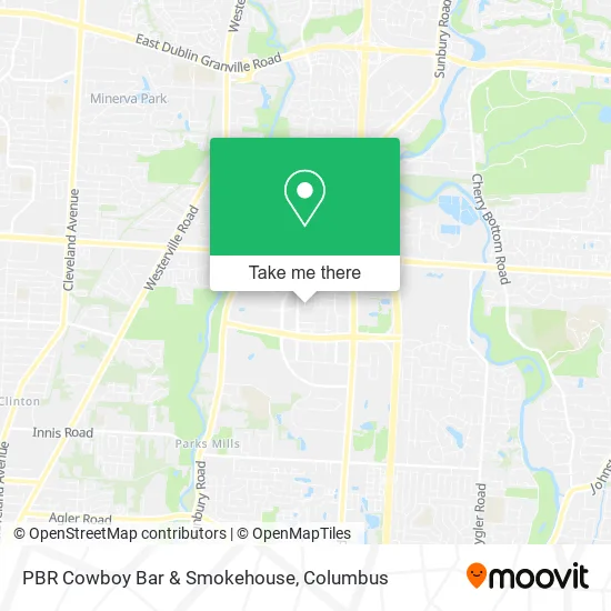 PBR Cowboy Bar & Smokehouse map