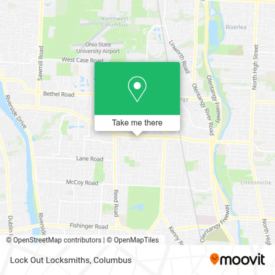 Lock Out Locksmiths map