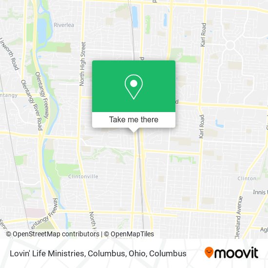 Lovin' Life Ministries, Columbus, Ohio map