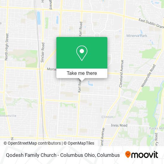 Qodesh Family Church - Columbus Ohio map