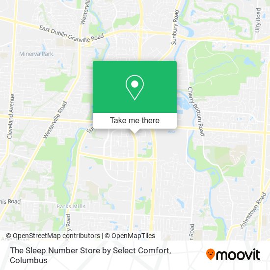 The Sleep Number Store by Select Comfort map