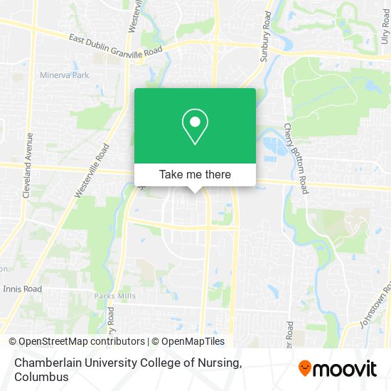 Chamberlain University College of Nursing map
