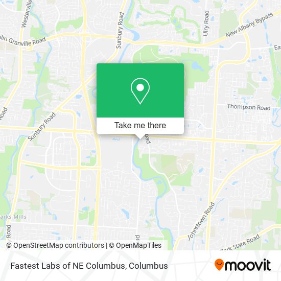 Fastest Labs of NE Columbus map