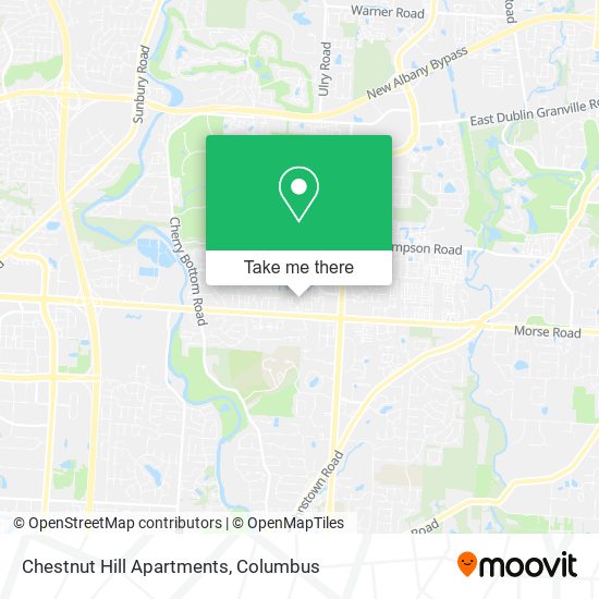 Mapa de Chestnut Hill Apartments