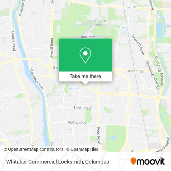 Mapa de Whitaker Commercial Locksmith