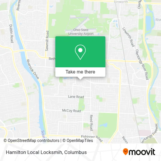 Hamilton Local Locksmih map