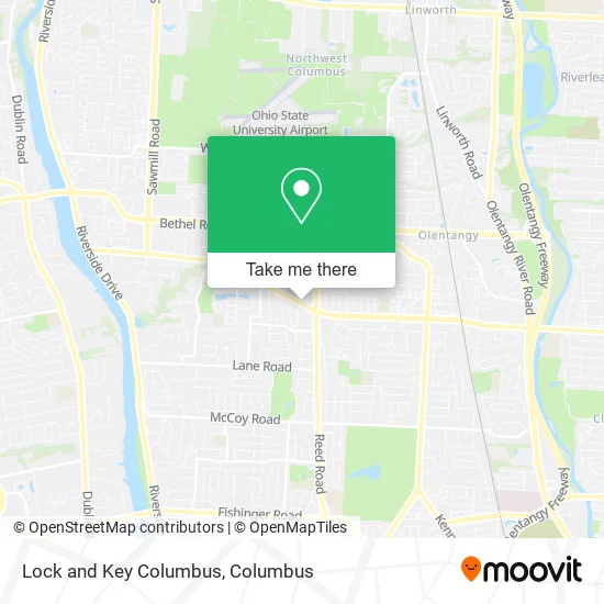 Lock and Key Columbus map