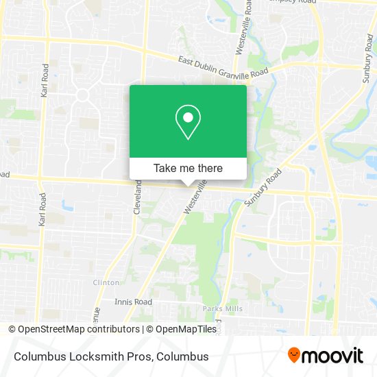 Columbus Locksmith Pros map