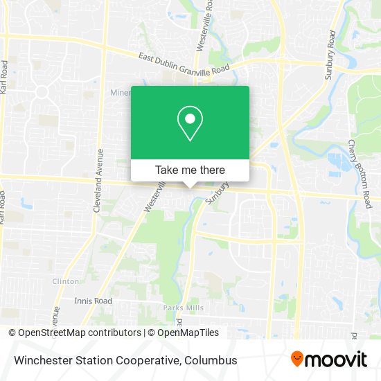 Winchester Station Cooperative map