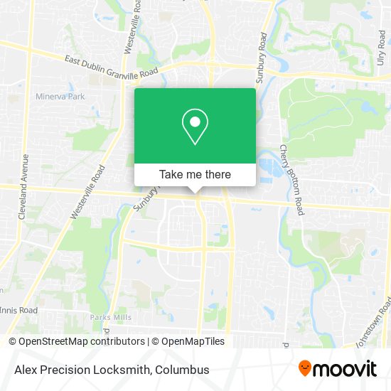 Alex Precision Locksmith map