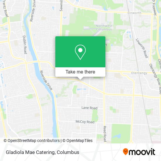 Gladiola Mae Catering map