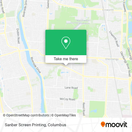 Sanber Screen Printing map