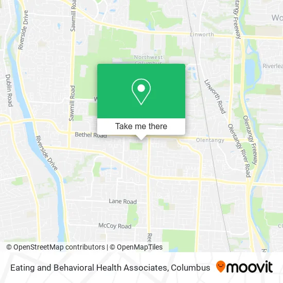 Eating and Behavioral Health Associates map