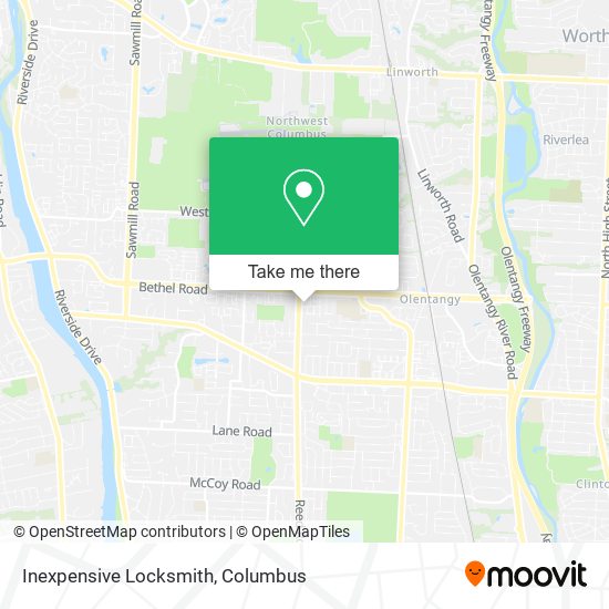 Inexpensive Locksmith map