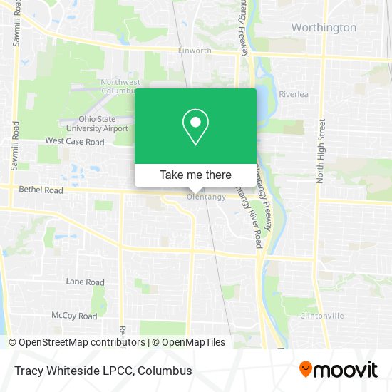 Tracy Whiteside LPCC map