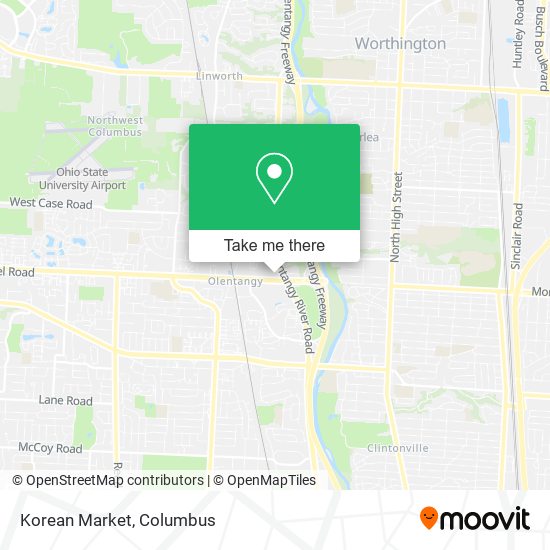 Mapa de Korean Market