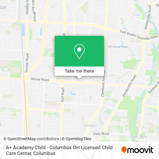 Mapa de A+ Academy Child - Columbus OH Licensed Child Care Center