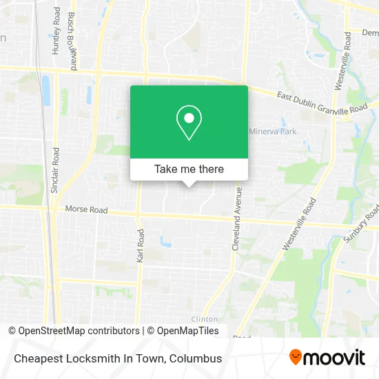 Cheapest Locksmith In Town map